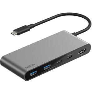 Belkin Hub USB-C 7 em 1  Connect - Space Gray