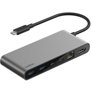 Belkin Hub USB 8 em 1 + Ethernet - Space Gray