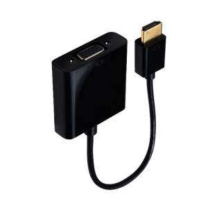 Temium Adaptador Accsup HDMI / VGA 20cm - Preto