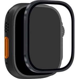Puro Película Ecrã Vidro Temperado  para Apple Watch Ultra / Ultra 2 / Ultra 3 - 49mm - Moldura Preta