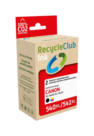 Recycleclub Tinteiro  Canon PG-540XL  CL-541XL - 2 Uni.