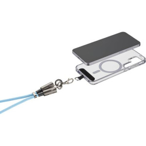 Cellular line Cordão para Smartphone com Cabo USB-C Cellularline Cable Lace 1.2m - Azul