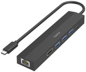 Hama USB-C-HUB, MULTIPORT 6 PORTAS