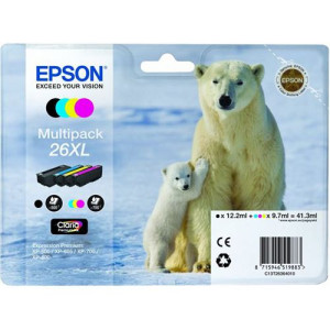 Epson Tinteiro  26XL - C13T26364010 - Preto  Ciano  Amarelo  Magenta