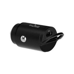 Puro Carregador de Isqueiro  Mini Auto Bullet 20W - Preto