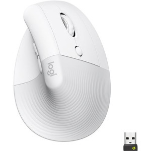 Logitech Rato Sem Fio  Ergonómico Vertical Lift Off - Branco