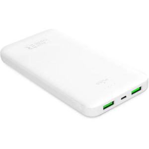 Puro Powerbank com Fast Charging  White 10000 mAh + Cabo USB/ USB-C 0.2m - Branco