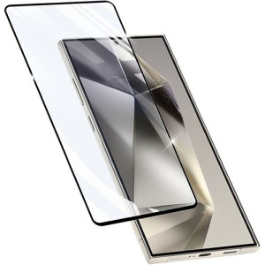 Película de Vidro Temperado Cellular Line Screen Impact Glass para Samsung Galaxy S25 Ultra - Moldura Preta