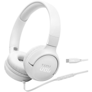 Auscultadores com Fio USB-C JBL Tune 520C - Branco