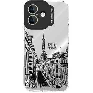 Puro Capa TPU Case and Me Emily in Paris para iPhone 16 - Prateado Espelhado Torre Eiffel