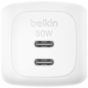 Belkin Carregador GaN 2xUSB-C  BoostCharge Pro - 50W - Branco