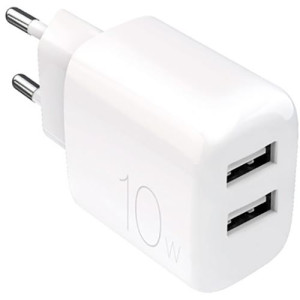 Puro Carregador 2x USB-A  Prolite 10W - Branco
