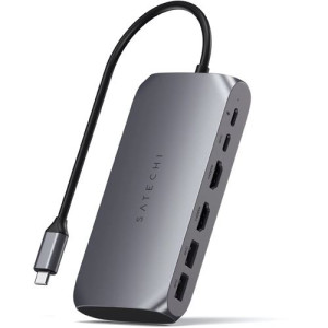 Satechi Hub Adaptador Multiportas  ST-UCM1HM USB-C Multimedia M1 6 Portas - Cinzento