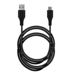Puro Cabo Plano  USB para USB-C 2m - Preto