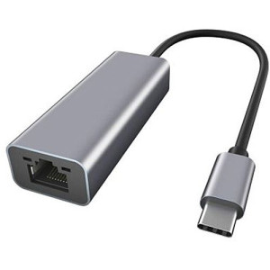 Ewent Adaptador  USB-C com Ethernet - Alumínio
