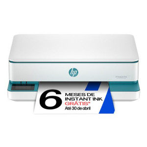 HP Impressora Multifunções  Envy 6122e  Cores  10 ppm  Wi-Fi  Elegível para o Instant Ink - Branco
