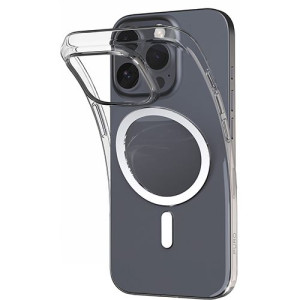 Puro Capa em Silicone com MagSafe  Lite Mag para iPhone 16 Pro Max - Transparente