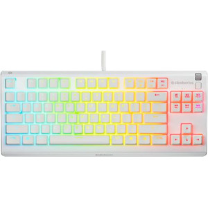 Teclado Gaming Steelseries Apex 3 TKL Branco - Layout US