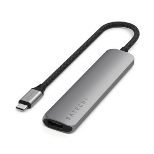 Satechi Hub Adaptador 6-em-1 USB-C Slim Multiportas  ST-P6SM