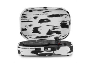 Crosley Gira Discos Bluetooh  Discovery CR8009B-BW4 - Branco e Preto