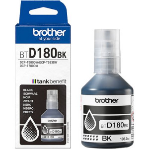Frasco de Tinta Brother BTD180BK - Preto