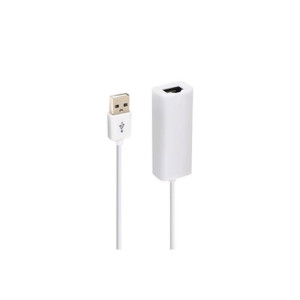 Accsup Adaptador USB 2.0 para Ethernet (RJ45)  - Branco