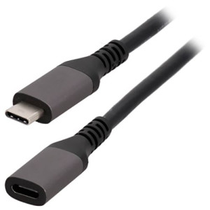 Erard Cabo  USB-C M para USB-C F 1m - Preto