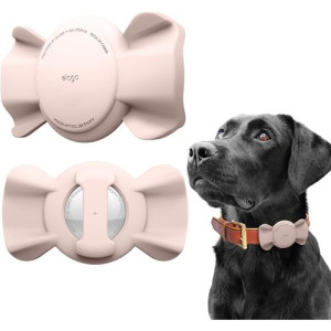 Elago Capa Silicone  para AirTag - Pet Collar Ribbon - Sand Pink