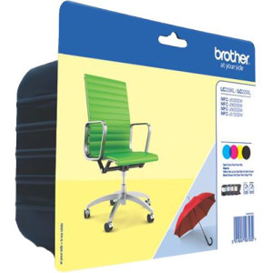 Brother Pack de Tinteiros  LC229XL - Preto  Ciano  Magenta  Amarelo