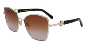 Gafas de sol Salvatore Ferragamo SF312SR Dorados Talla: 60X18   Dorados