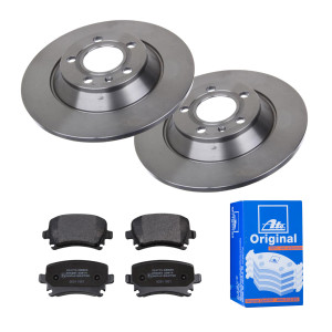 Ate Bremsensatz, Scheibenbremse Bremsensatz Ijf141hn02 Hinterachse Voll 302mm 12mm Für Seat Skoda Vag