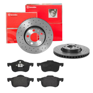 Brembo Bremsensatz, Scheibenbremse Bremsensatz-Vorderachse Xtra Line / Standard Sk8k0f0f61 Vorderachse Gelocht/innenbel. 286mm 26mm Für Volvo