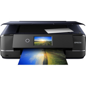 EPSON Compacta e versátil: Imprima até ao formato A3, digitalize e copie até ao formato A4. Tintas Claria Photo HD de 6 cores: Produção de fotografias