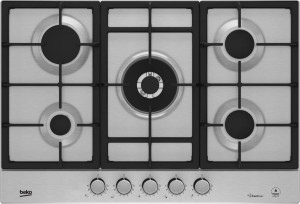 Beko PLACA 5 GAS 75CM INOX