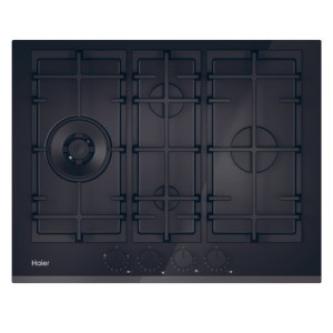HAIER PLACA CRISTALGAS 65CM 4GAS VIDRO PRETO