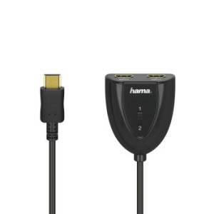Hama 00205161 cabo HDMI HDMI Type A (Standard) 2 x HDMI Type A (Standard) Preto