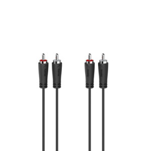 Hama 00205257 cabo de áudio 1,5 m 2 x RCA Preto