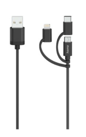 Cabo 3IN1 USB HAMA 00200617 0,75 m
