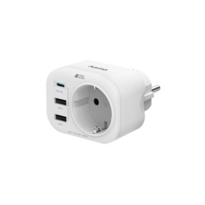 Adaptador de Tomada Hama 00223342 2x USB-A 1x USB-C