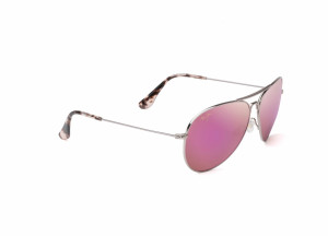 Óculos de sol Maui Jim MAVERICKS P264 Rosa/Vermelho-Púrpura Tamanho: 61X14   Rosa/Vermelho-Púrpura