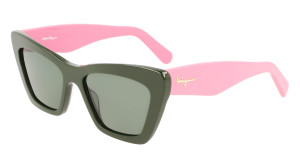 Óculos de sol SALVATORE FERRAGAMO SF929S Verde Tamanho: 55X17   Verde