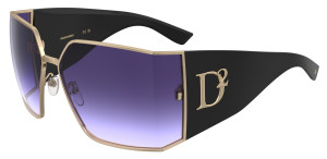 Óculos de sol Dsquared2 D2 0154/S Dourados Tamanho: 73X16   Dourados