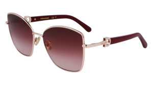 Óculos de sol SALVATORE FERRAGAMO SF312SR Dourados Tamanho: 60X18   Dourados