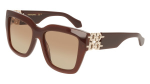 Óculos de sol SALVATORE FERRAGAMO SF2083SE Castanho Tamanho: 55X18   Castanho