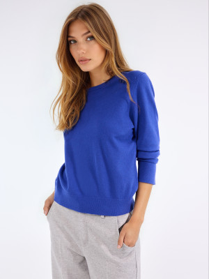 Mohito - Basic-Pullover - Blau - XS