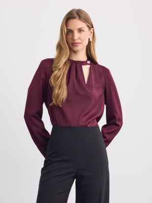 Mohito - Blusa con detalle decorativo - marrón - 36