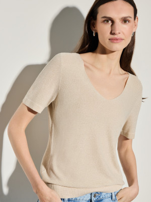 Mohito - Maglione in maglia metallizzata - nude - M