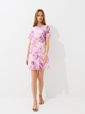 Mohito - Minikleid mit Blumenmuster - Pink - M