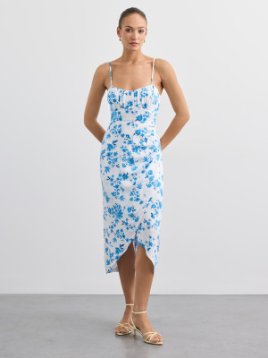 Mohito - Midikleid mit Trägern - Blau - 36