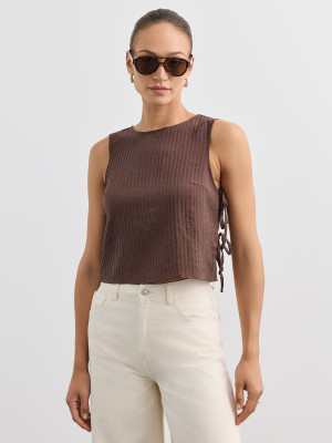 Mohito - Blusa con allacciatura - marrone - 40